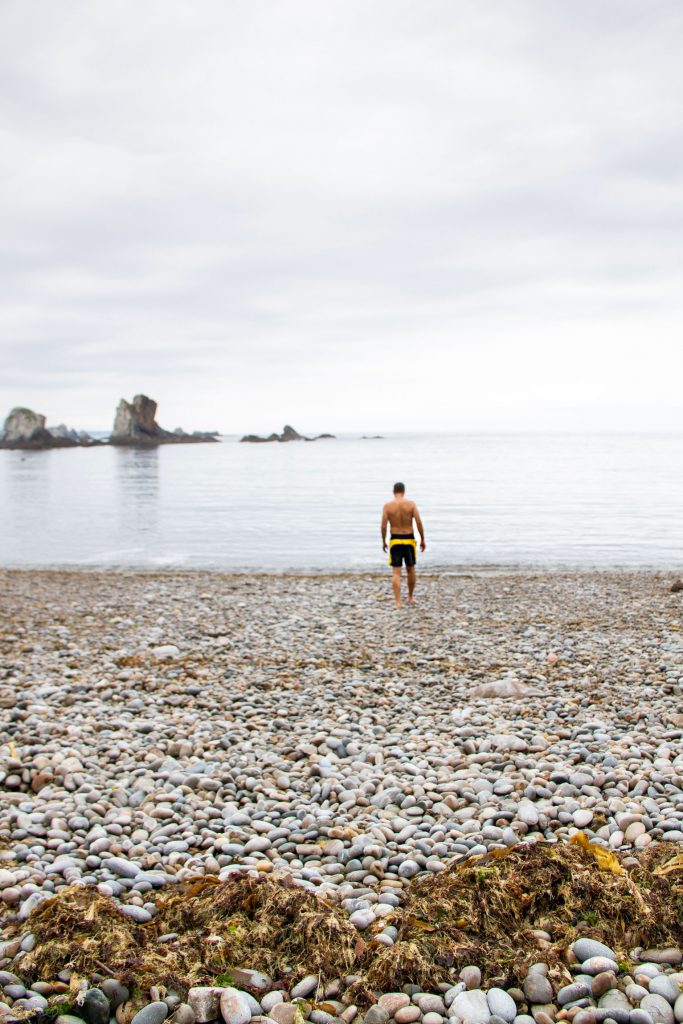 Swimming in Asturias