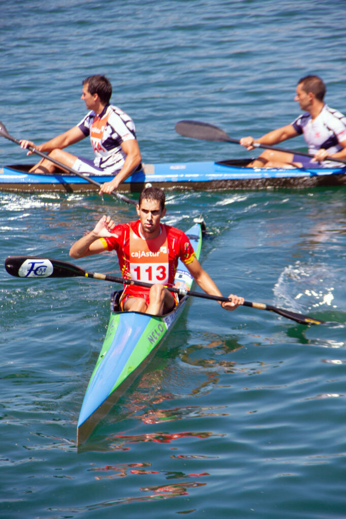 Loosing Kayak Racer