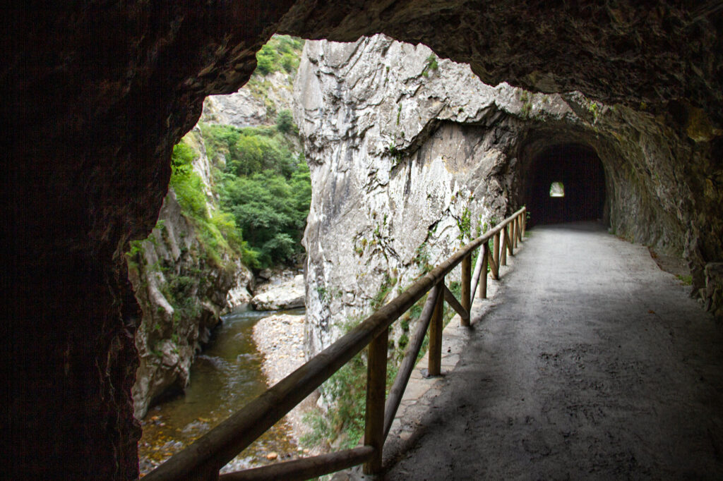 Senderismo Senda del Oso Asturias Tunnel