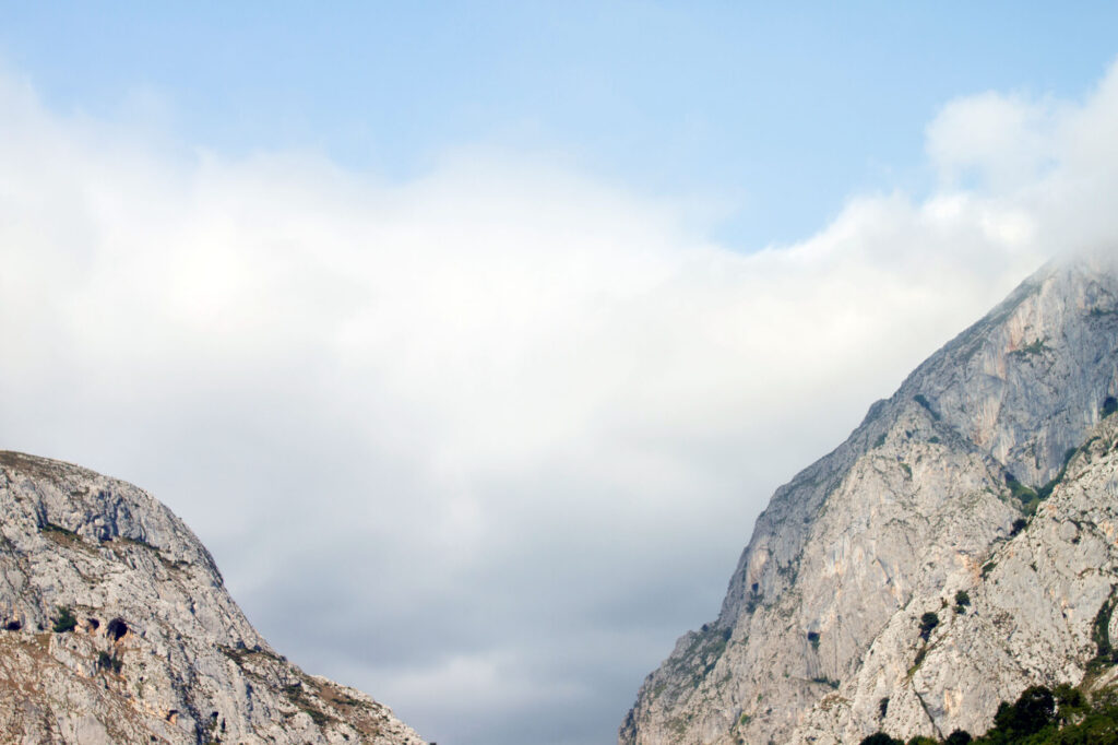 Cloudy Asturias Mountains