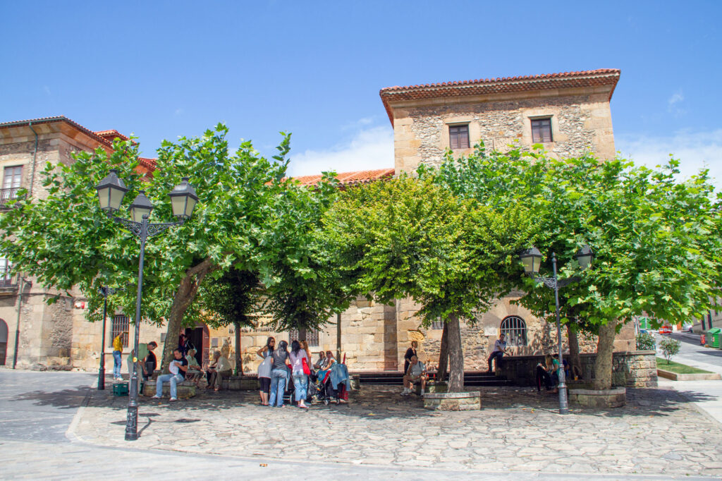 Plazas of Gijon Asturias