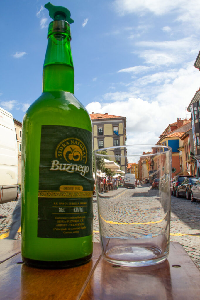 Drinking Sidra in Gijon Asturias