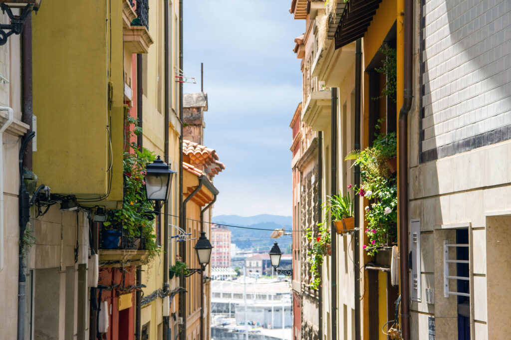 Sunny Street Gijon Asturias