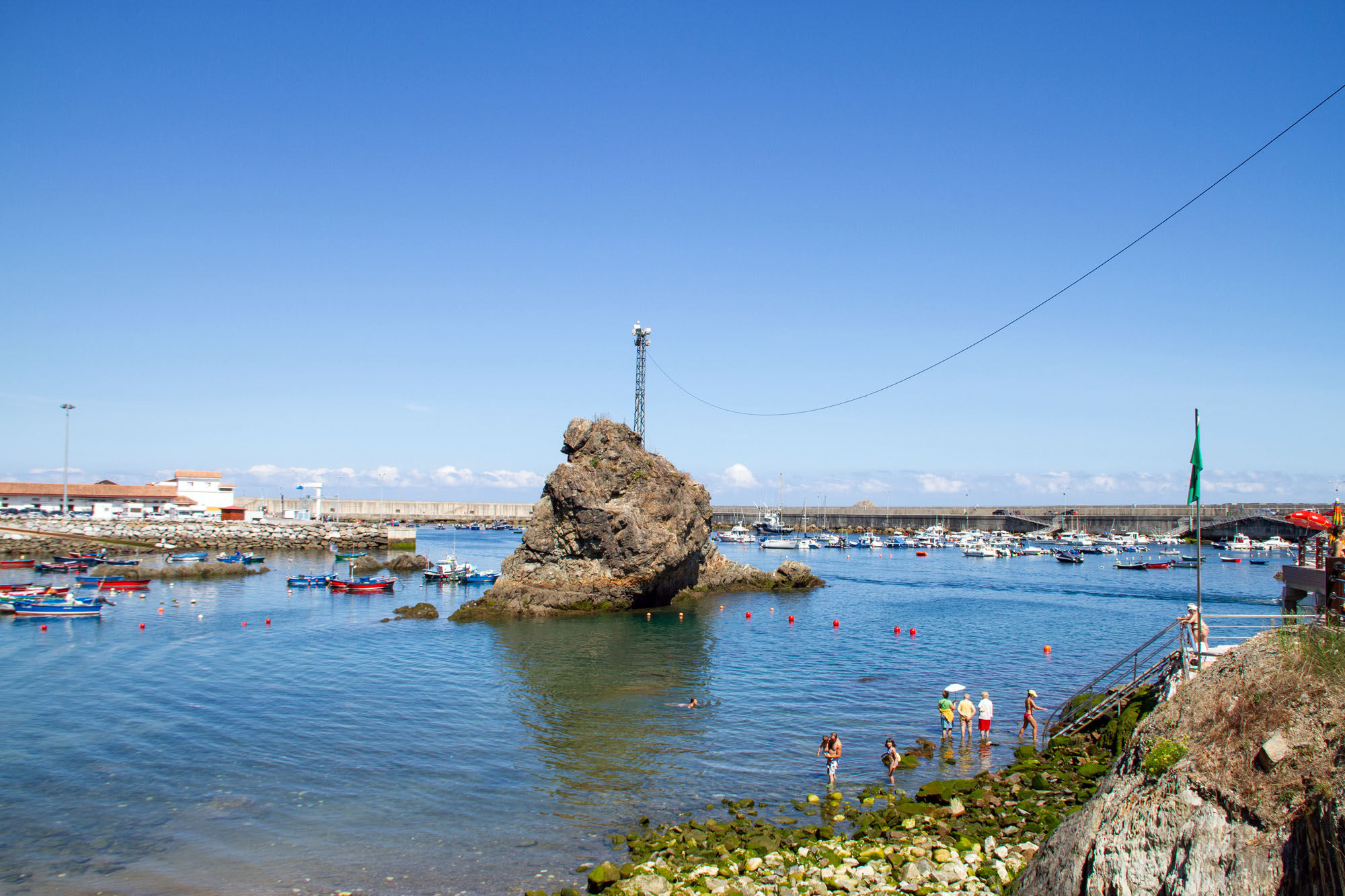 Cudillero Bathing in the Summer Rock