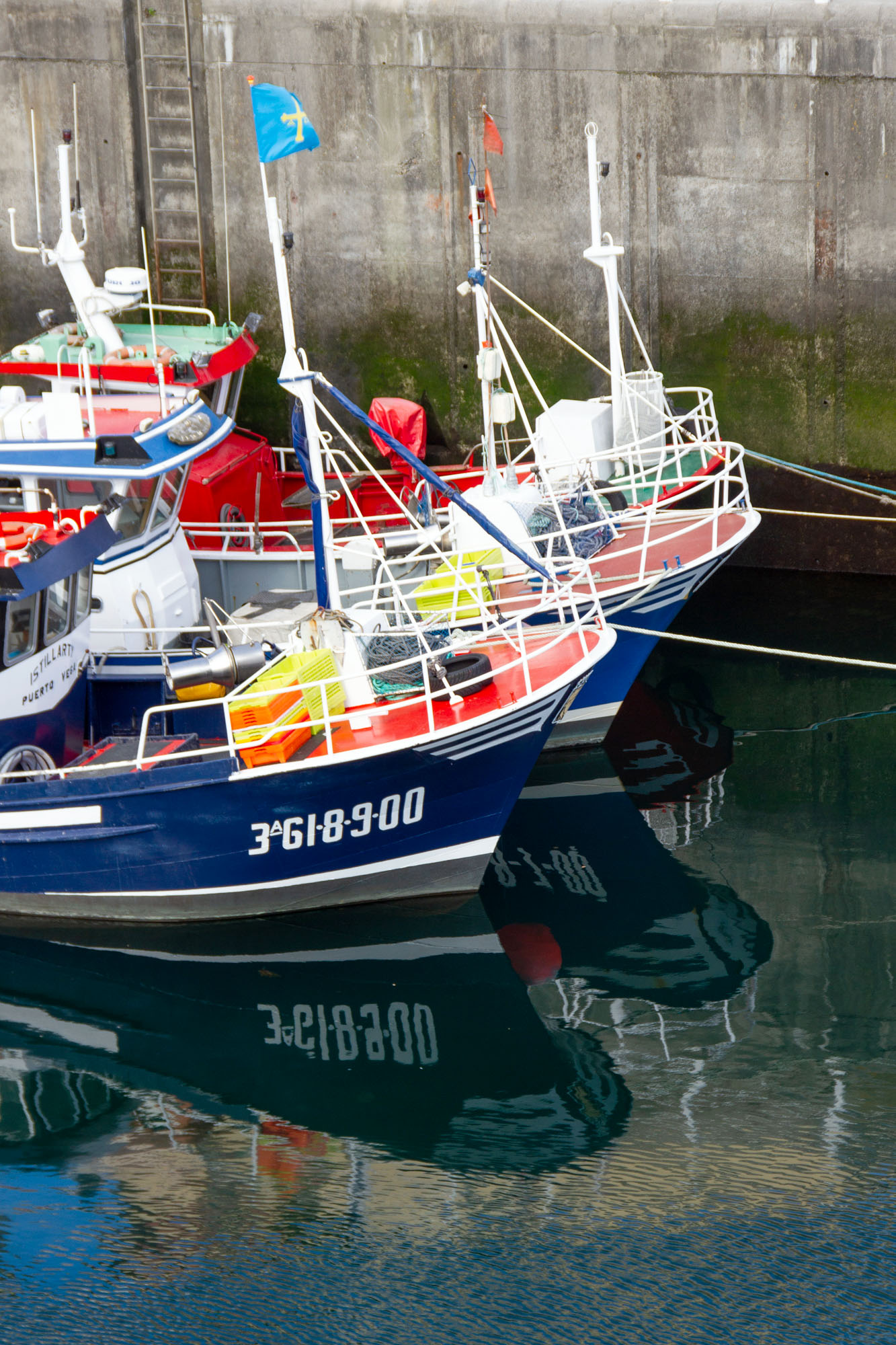 Parked Boats Harbor Vaga Asturias