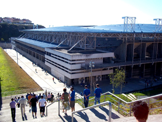 Watching a Soccer game Oviedo Real