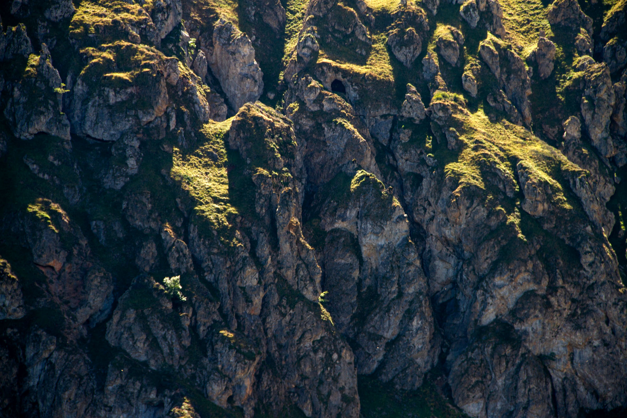 Bizarre Rocks with cave Somiedo Asturias