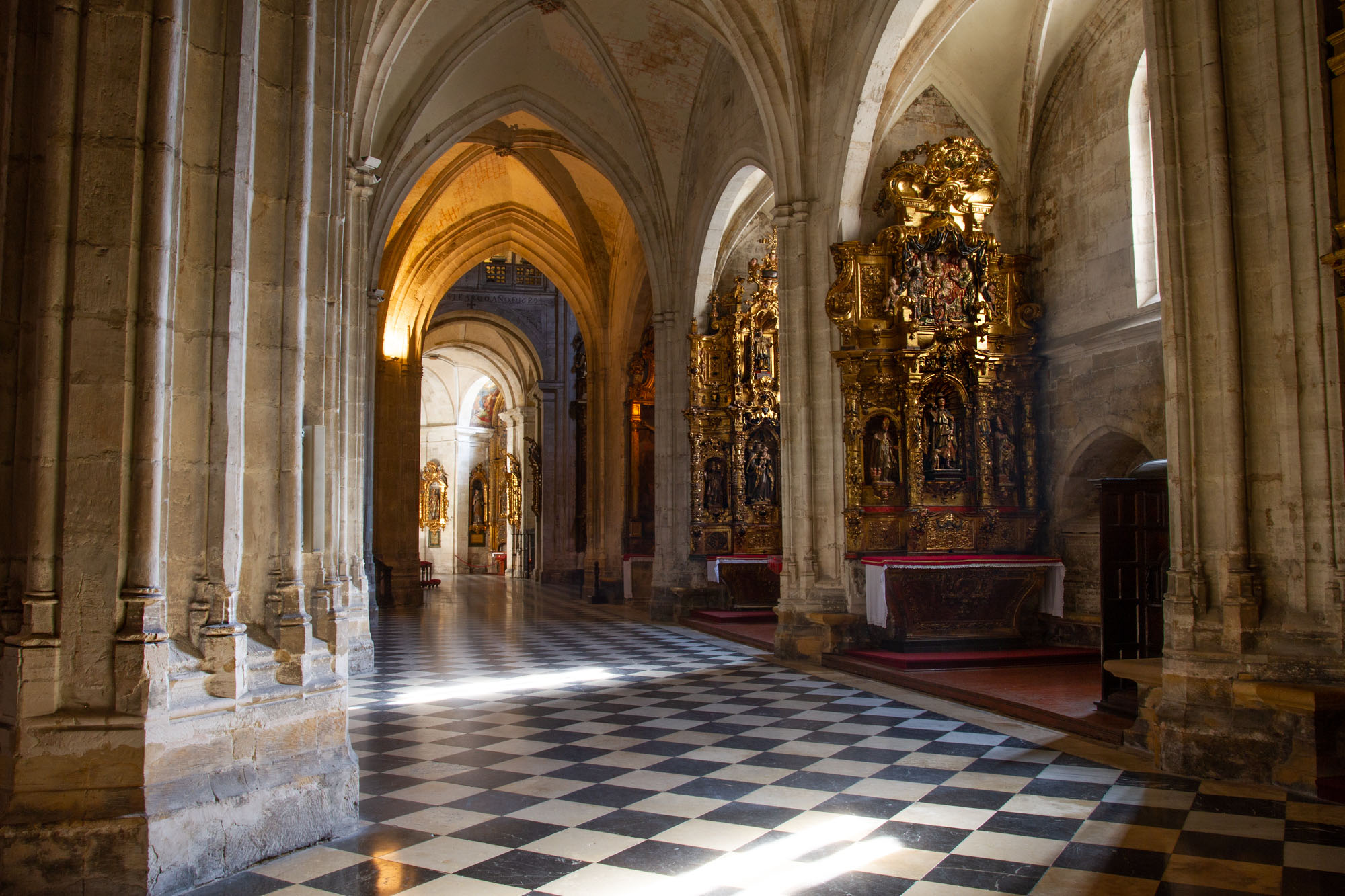 checkered cathedral floor