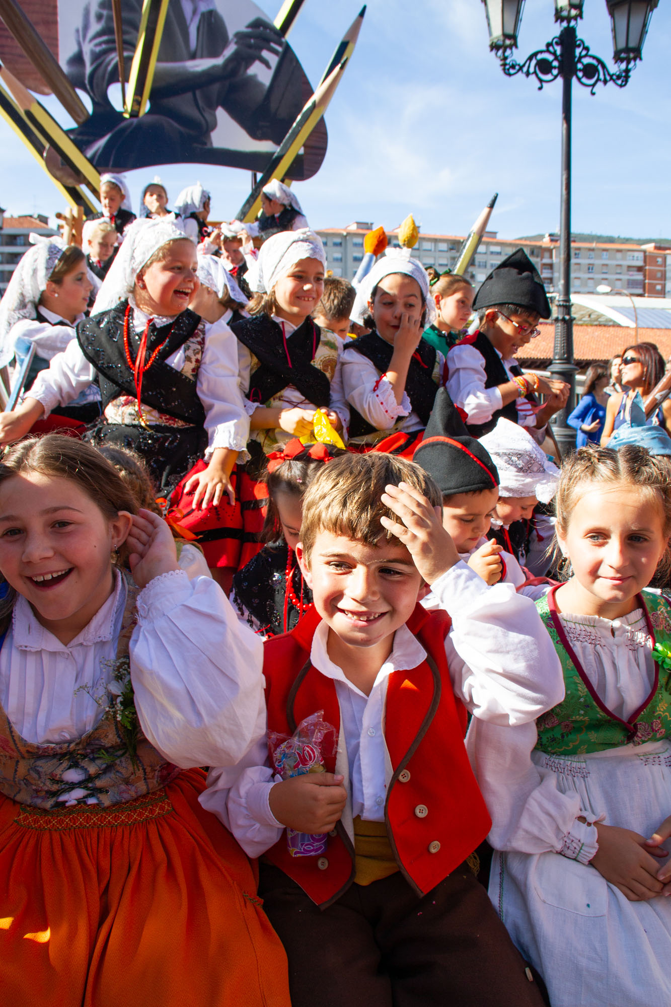 Kids having fun in Oviedo, Asturias - Spain