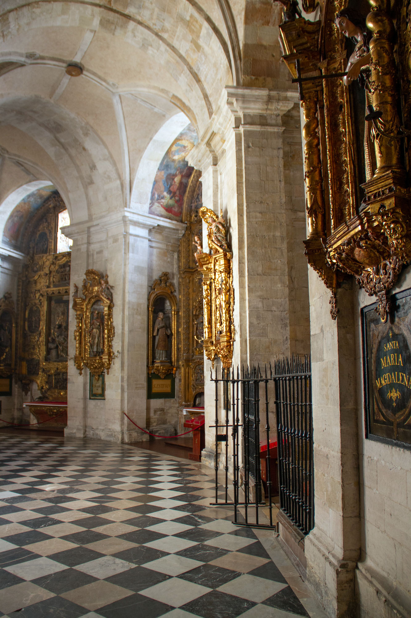 Painting inside cathedral Oviedo