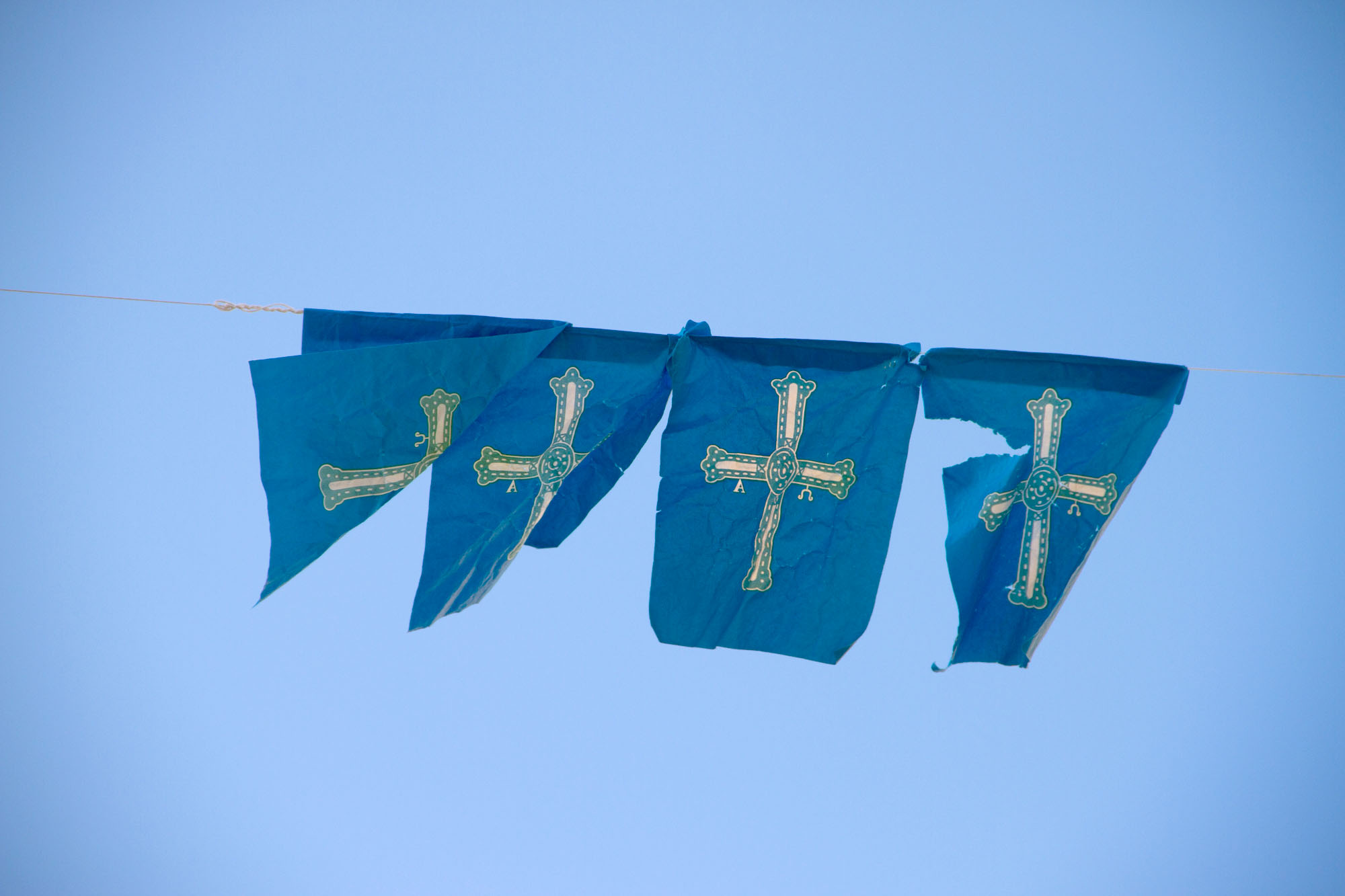 Flag of Asturias stock photos