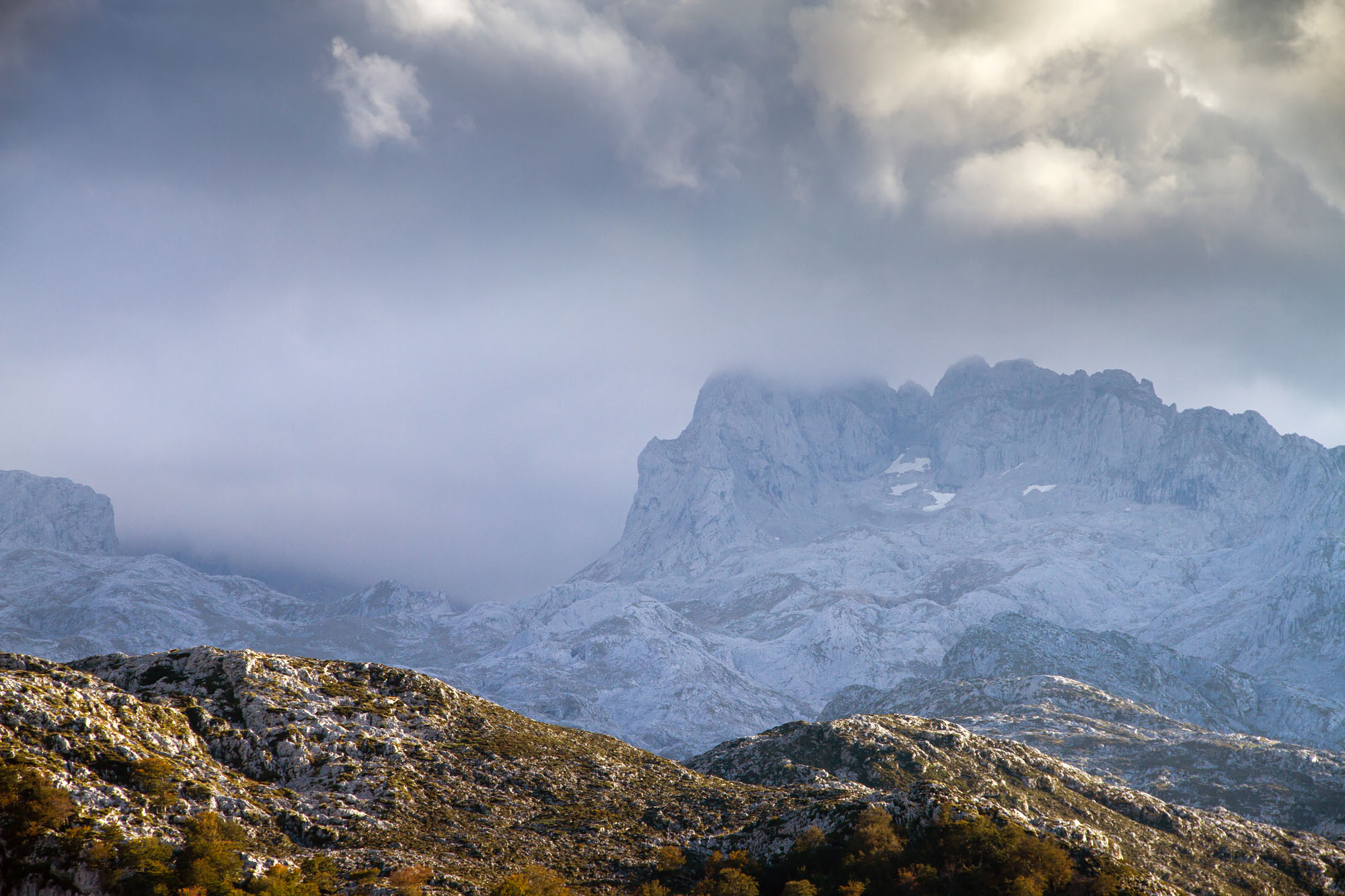 Wolken Covadonga Lakes Asturias