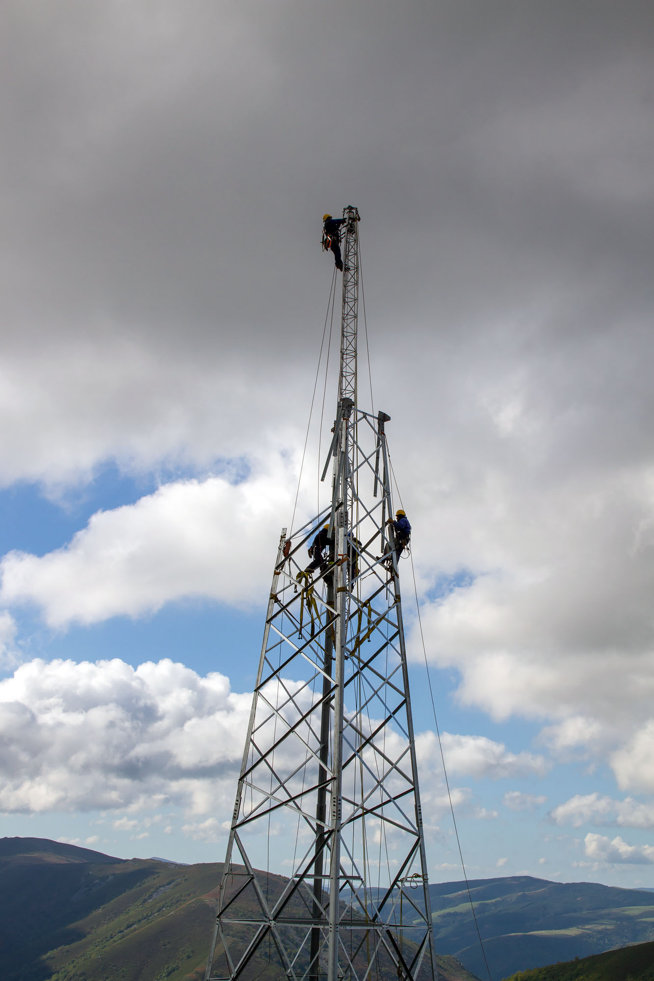 Cell phone tower workers
