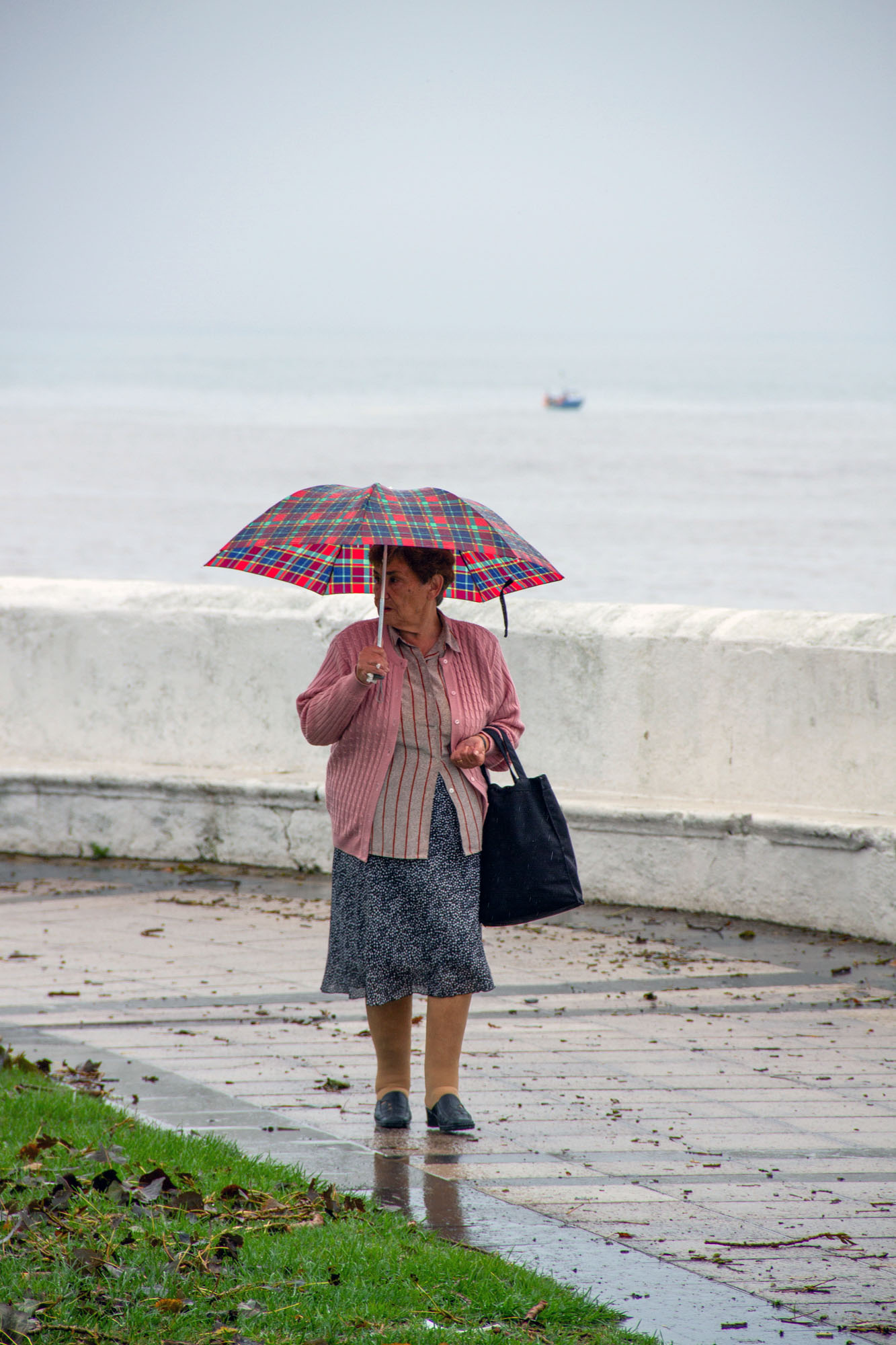 Walking through the rain in Asturias