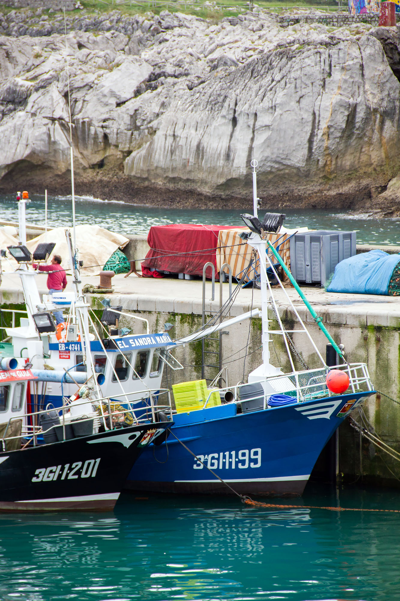 Fishing boats Llanes Asturias