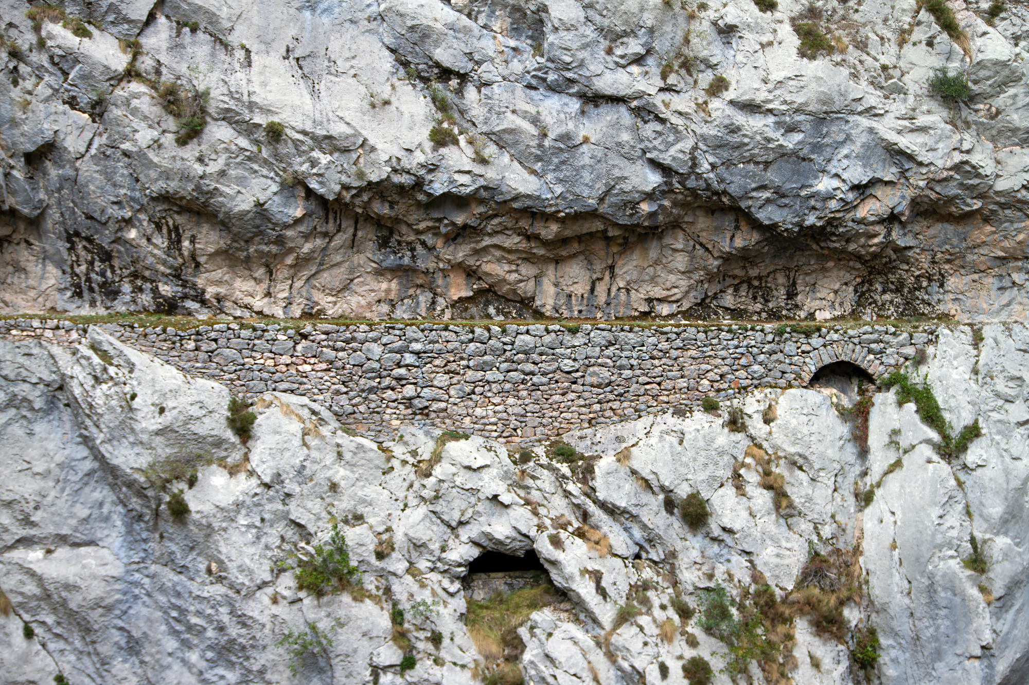 Wall on a rock